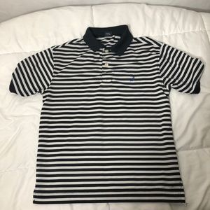 Nautical Black and White stripped polo 8 sm